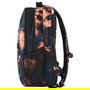 HP Mochila Campus XL Tie Dye para Portátil de 16.1 Pulgadas, Negra y Naranja, Resistente al Agua