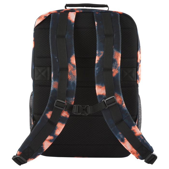 HP Mochila Campus XL Tie Dye para Portátil de 16.1 Pulgadas, Negra y Naranja, Resistente al Agua