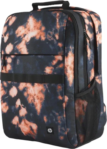 HP Campus XL Tie Dye Backpack Negro y Naranja