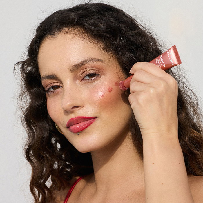 GOSH Colorete en Crema Blush Up #003-Coral Red 14 ml - Vegano, Acabado Nacarado