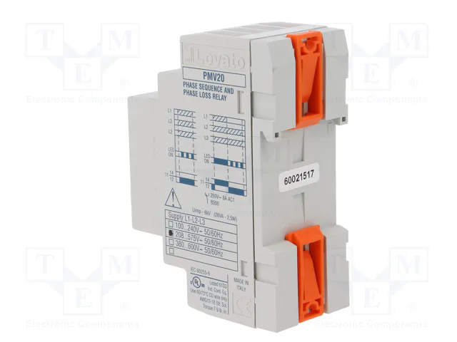 LOVATO ELECTRIC PMV20A575 Relé de monitorización de tensión SPDT LOVATO ELECTRIC PMV20A575 Relé de monitorización de tensión SPDT