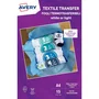 Avery Pack 15 Hojas X1 Papel T-Shirt Transfer A4 Láser Para Algodón Blanco