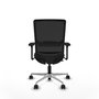 PIQUERAS Y CRESPO Silla de oficina Haches con mecanismo Sincro/Traslack y brazos 3D, Negro