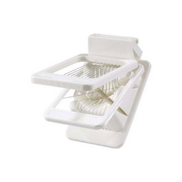 IFA Cortahuevos Doble Uso Oviplas - Corta huevos en rodajas y gajos - De plástico, 13.5 x 9 cm