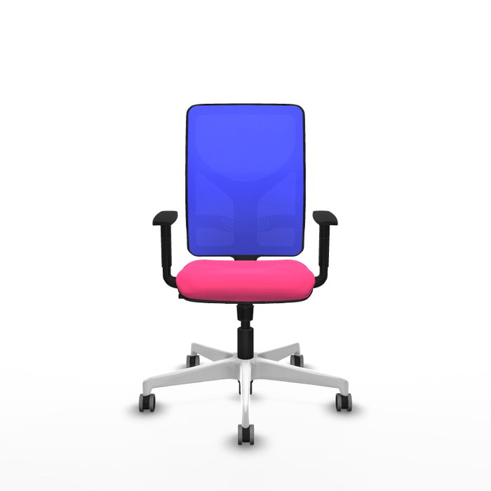 PIQUERAS Y CRESPO Silla de oficina Motilla con mecanismo Sincro, Rosa y Azul
