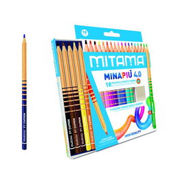 Mitama Caja de 18 Lápices de Colores