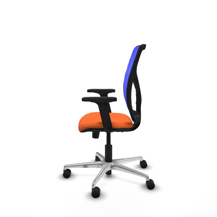 PIQUERAS Y CRESPO Silla de oficina Motilla Naranja y Azul