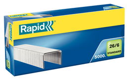 Rapid Grapas 24861800 Estándar Galvanizadas Caja 5000 ud 26/6 para 20 hojas