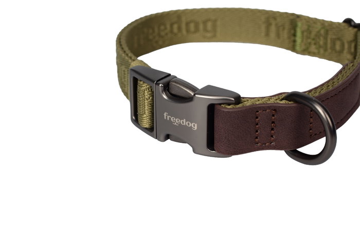 Freedog Collar Linum Green Forest 15mm x 25/35cm Reciclado Freedog Collar Linum Green Forest 15mm x 25/35cm Reciclado