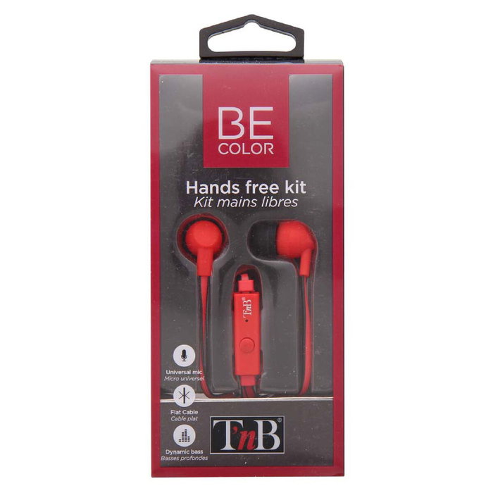 TNB Auriculares con cable BE COLOR jack rojo