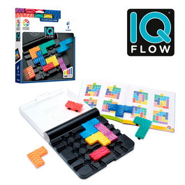 Smart Games Juego De Ingenio IQ Flow SG340 Rompecabezas Deslizante 120 Retos, Multilingüe (Español, English, Français, Deutsch, Português), Edad +8 años