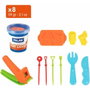 Milan Maletín de Pasta Blanda Soft Dough con Herramientas de Barbacoa, 8 Botes de 59 g