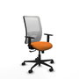 PIQUERAS Y CRESPO Silla de oficina Zulema Naranja y Blanco