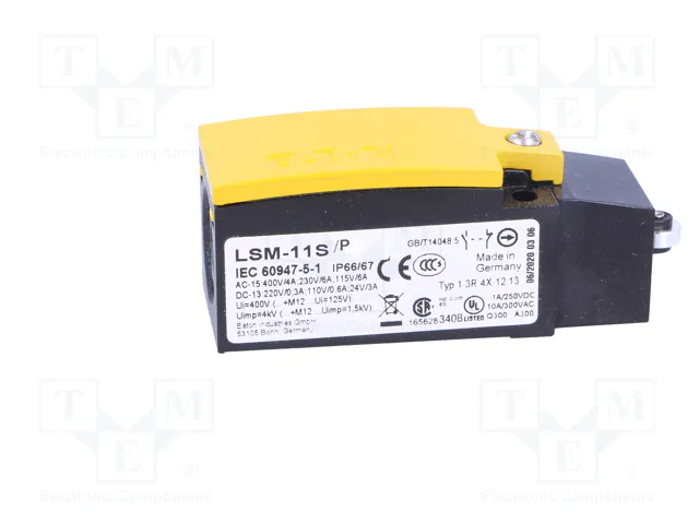 EATON ELECTRIC LSM-11S/P Interruptor de fin de carrera con roldana de plástico Ø9mm