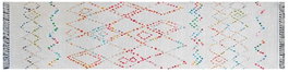 DKD Home Decor Alfombra de Poliéster con Rombos Multicolor 60x240 cm
