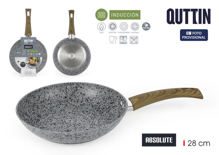 Inde Pack de 6 Sartenes de Aluminio Forjado con Mango de Acero Inoxidable Absolut Quttin de 28 cm Inde Pack de 6 Sartenes de Aluminio Forjado con Mango de Acero Inoxidable Absolut Quttin de 28 cm