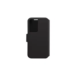 OtterBox - Funda Strada Series Via con tapa para Samsung Galaxy S22, color negro noche, protección DROP+, resistente y con compartimentos