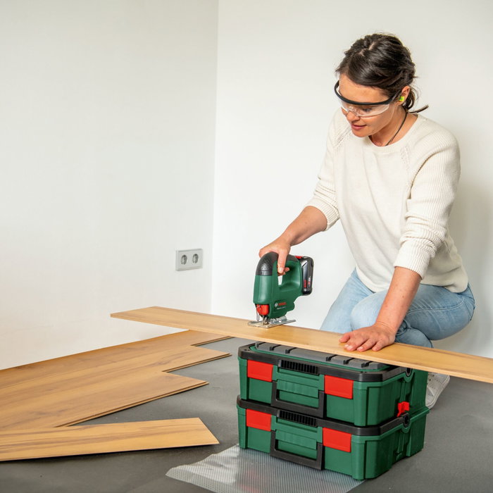 Bosch EasySaw 18V-70 Sierra de calar inalámbrica con batería de 2,0 Ah
