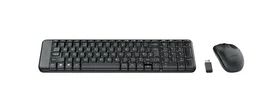 Logitech Wireless Combo MK220 Teclado y Ratón Inalámbrico Negro Diseño Griego