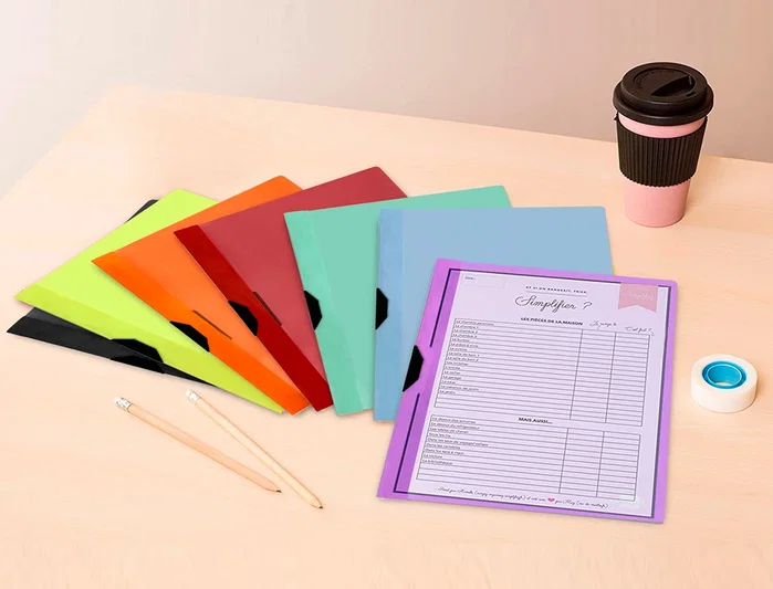 Liderpapel Carpeta Dossier con Pinza Deslizante Negra DIN A4