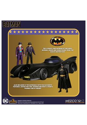 Mezco Toyz Figura Batman 1989 DC Universe 5 Points 9,5 cm