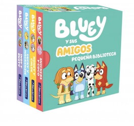 BEASCOA Bluey. Libro juguete - Bluey y sus amigos. Pequeña biblioteca (edición en español)