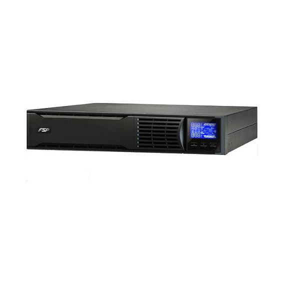 FSP Champ 3K Rack Online UPS 3000VA 2700W - SAI Doble Conversión, Onda Sinusoidal Pura, 3kVA, 2700W, 110-240V, Montaje en Rack 2U