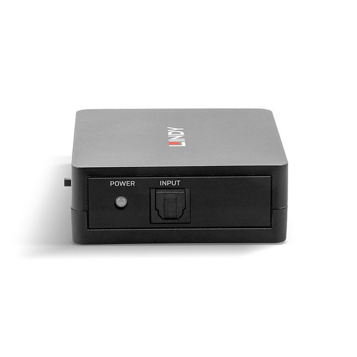 Lindy 70480 Divisor de audio digital Toslink (óptico) de 3 puertos, Negro