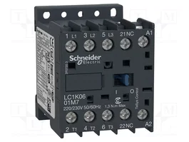 SCHNEIDER ELECTRIC LC1K0601P7 TeSys K Contactor 3-polar 230VAC 6A