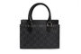 Lucky Bees 1281 Bolso de mano de piel de polivinilo para mujer, negro