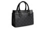 Lucky Bees 1281 Bolso de mano de piel de polivinilo para mujer, negro
