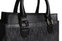 Lucky Bees 1281 Bolso de mano de piel de polivinilo para mujer, negro