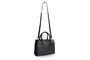 Lucky Bees 1281 Bolso de mano de piel de polivinilo para mujer, negro