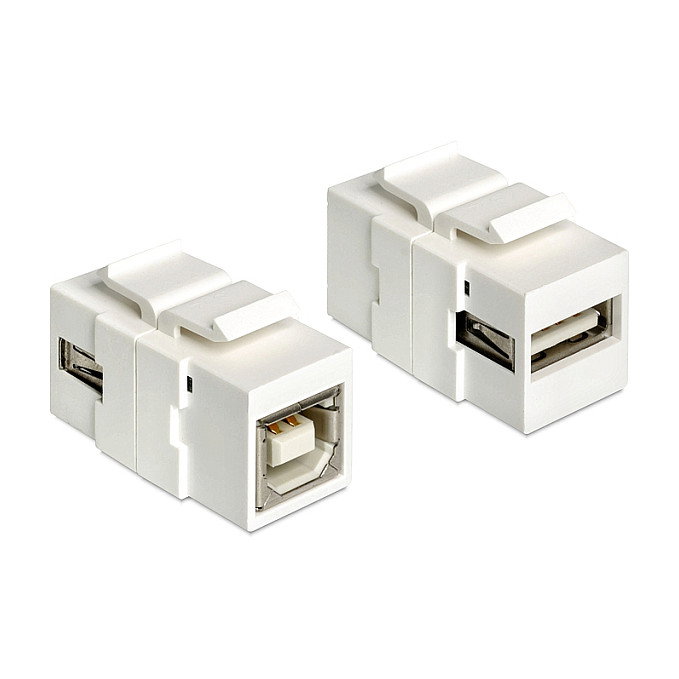 DeLOCK 86320 Módulo Keystone USB 2.0 A a USB 2.0 B Blanco DeLOCK 86320 Módulo Keystone USB 2.0 A a USB 2.0 B Blanco