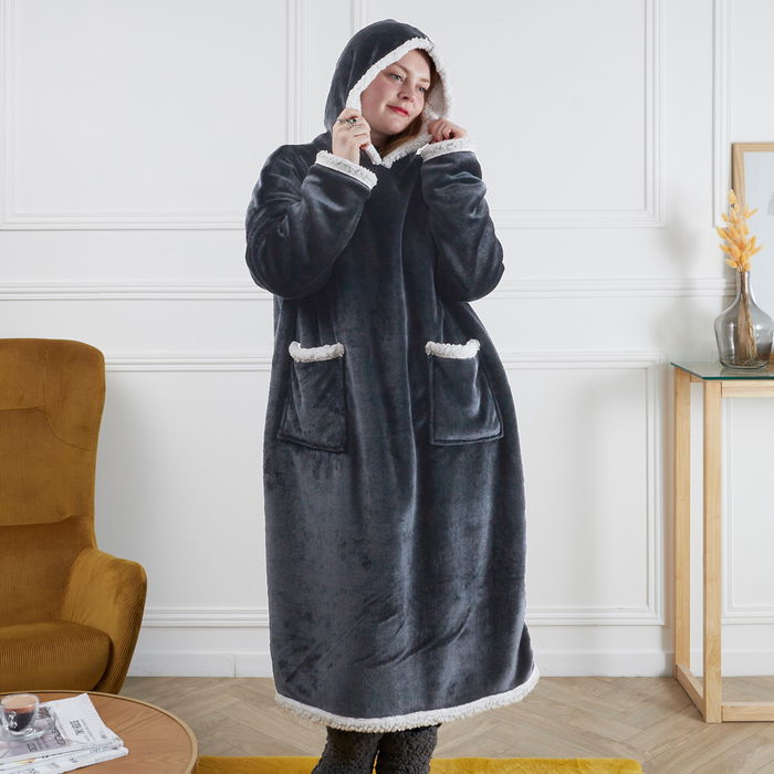 Home Deco Factory Sudadera Larga Con Capucha