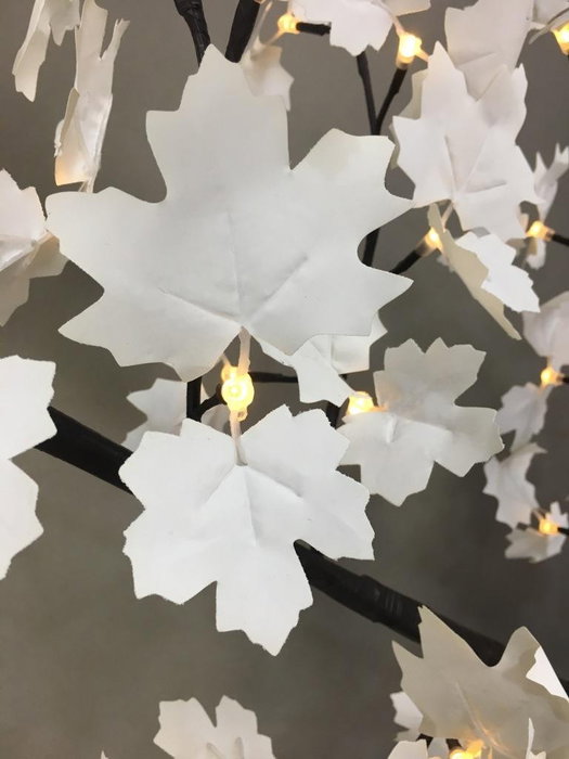 DKD Home Decor Árbol de arce LED White Forest 100x100x200 cm Blanco