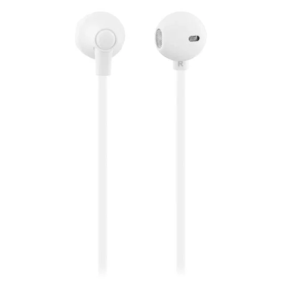 T'nB Sweet Auriculares Intraurales Alámbricos con Micrófono para Llamadas y Música, Conector Jack 3.5 mm, Blanco, 14 g