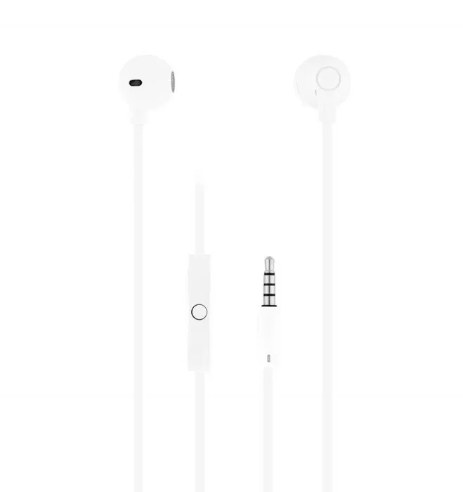 T'nB Sweet Auriculares Intraurales Alámbricos con Micrófono para Llamadas y Música, Conector Jack 3.5 mm, Blanco, 14 g