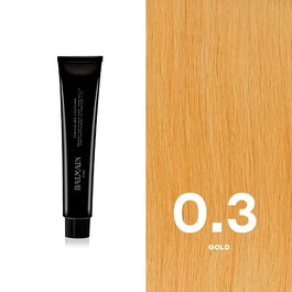 Couleurs Couture, Crema tonificadora para coloración del cabello, 0.3 Gold, 60 ml