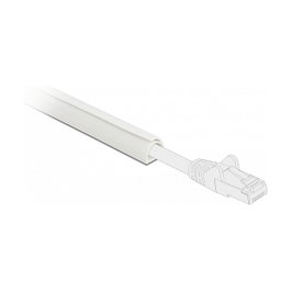 DeLOCK Kabelkanal Mini 10 x 10 mm, 1 m, Blanco