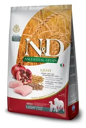Farmina N&D Dog Ancestral Light Medium Maxi Alimento para Perros Pienso Light Bajo en Cereales 12 kg