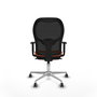 PIQUERAS Y CRESPO Silla de oficina Jorquera Naranja y Negro