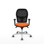 PIQUERAS Y CRESPO Silla de oficina Jorquera Naranja y Negro