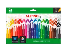 Alpino Rotulador UP Punta 1 mm Caja de 24 Unidades Colores Surtidos