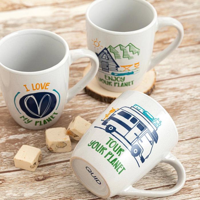 Mug Cerámico Surtido Gretta Quid 33 cL (24 Unidades)