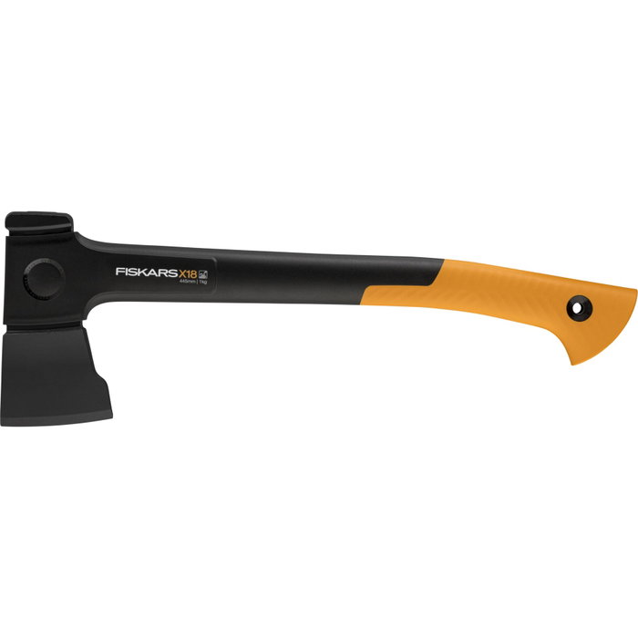 Fiskars Hacha Universal X-series X18 con Hoja S, 445 mm, Negro y Naranja Fiskars Hacha Universal X-series X18 con Hoja S, 445 mm, Negro y Naranja