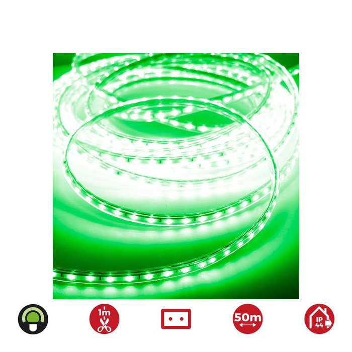 Edm Tira de Led 50m Verde 60 Leds/m 4,2w/m 220-240v IP44 Edm Tira de Led 50m Verde 60 Leds/m 4,2w/m 220-240v IP44