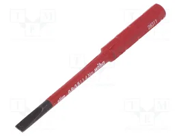WIHA Punta de destornillador plana aislada 3,5x0,6mm 75mm