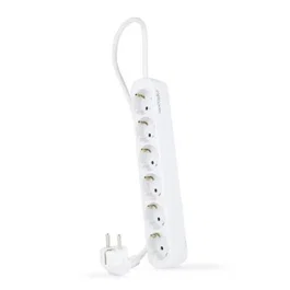 NANOCABLE REGLETA 6 TOMAS, 1.4 M BLANCA