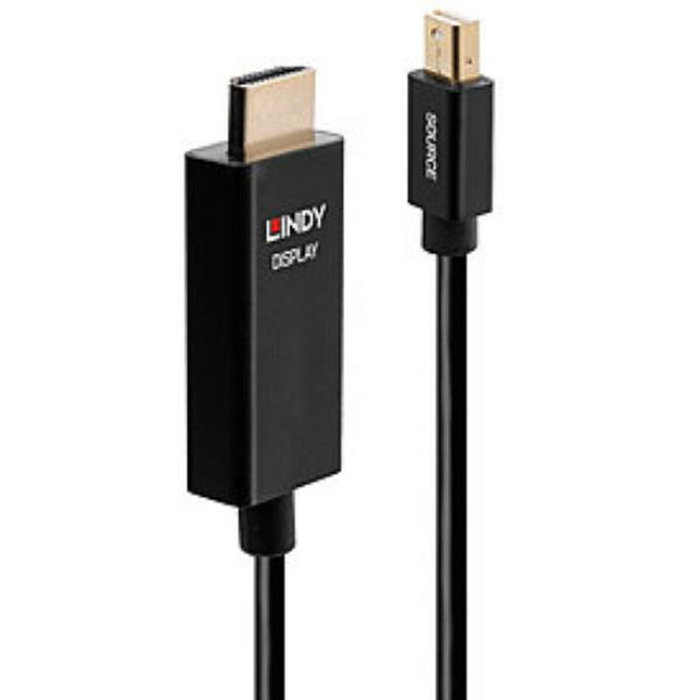 Lindy Cable Activo Mini DisplayPort a HDMI con HDR 2m Lindy Cable Activo Mini DisplayPort a HDMI con HDR 2m